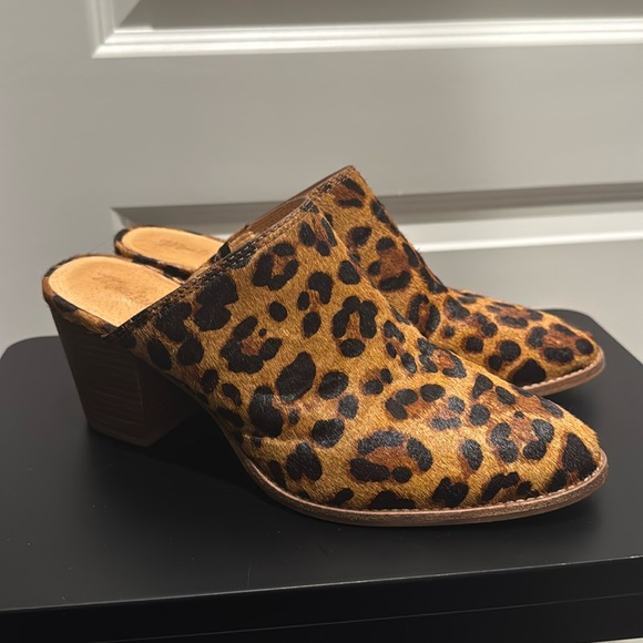 Madewell leopard print slides 8.5 - Picture 1 of 3